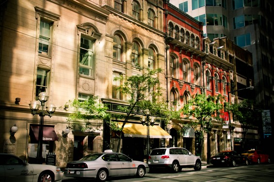 Canada, Toronto facade d'immeubles