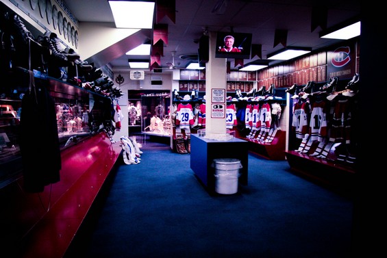 Canada, Toronto vue de vestiaires de Hockey