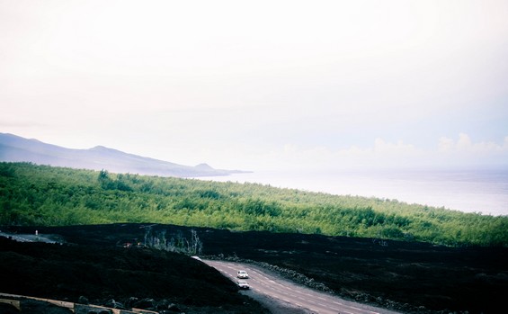 La route du Grand Brulé, Ile de la Réunion.