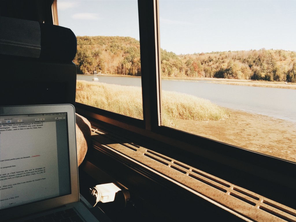 Montréal NewYork en train. Paris tu Paris