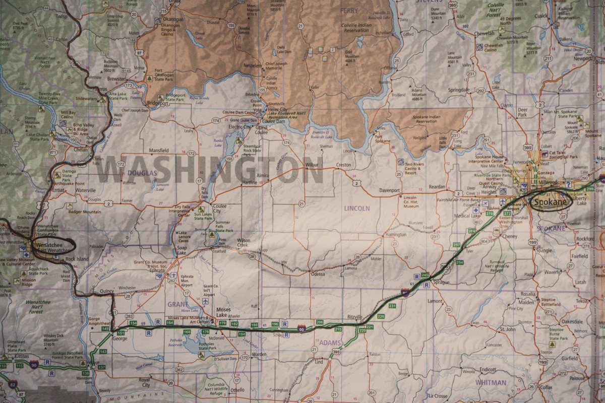 Itinéraire de road trip dans le Washington